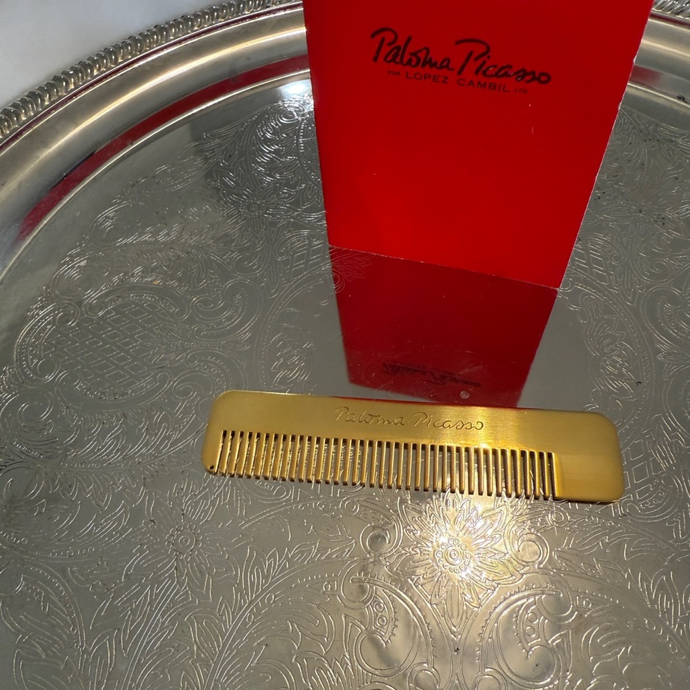 RARE Paloma Picasso Gold Hair Comb